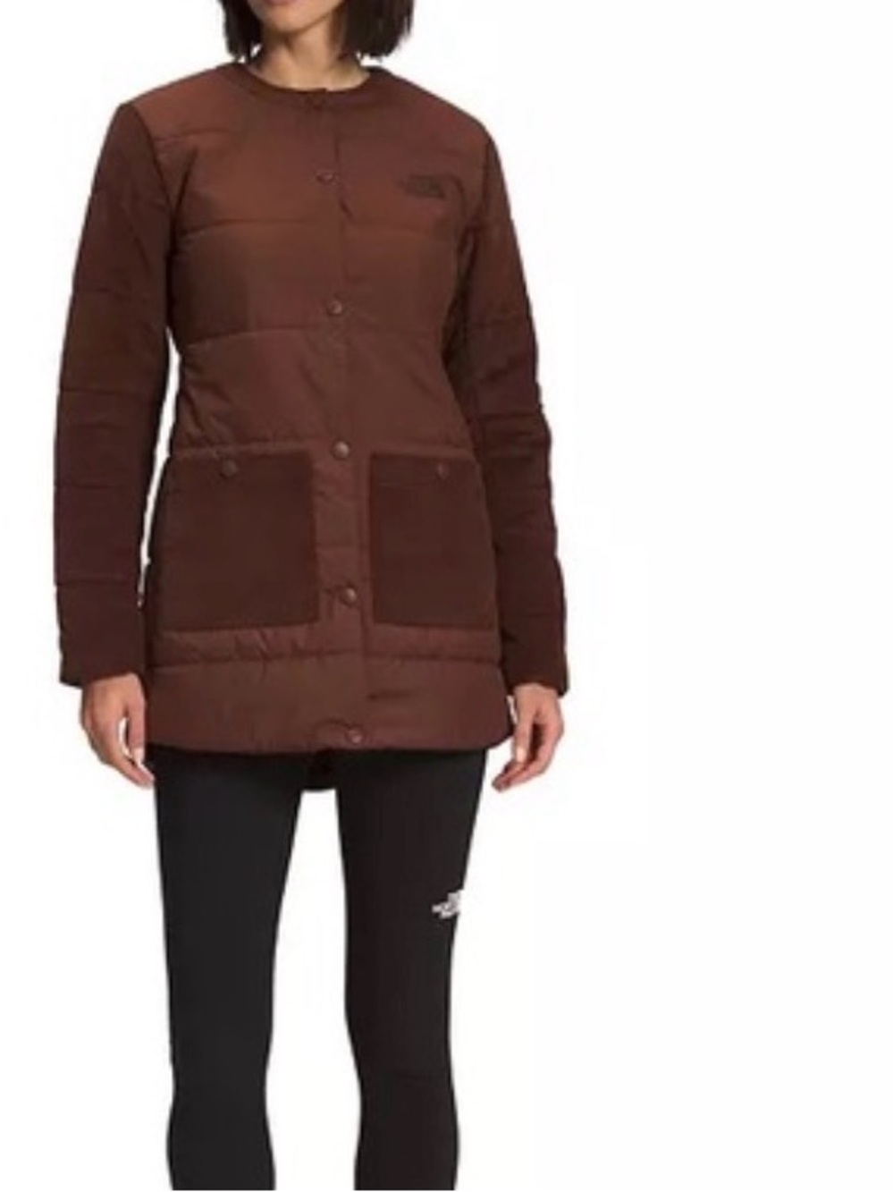 The North Face Harway Dark Oak Corduroy Puffer Jacket Brown Size Large